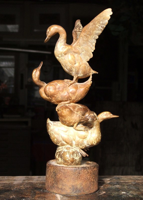 ... maquette for an over lifesize sculpture ...                   (Click to enlarge)