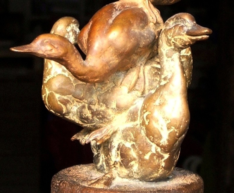 ... maquette for an over lifesize sculpture ...                   (Click to enlarge)