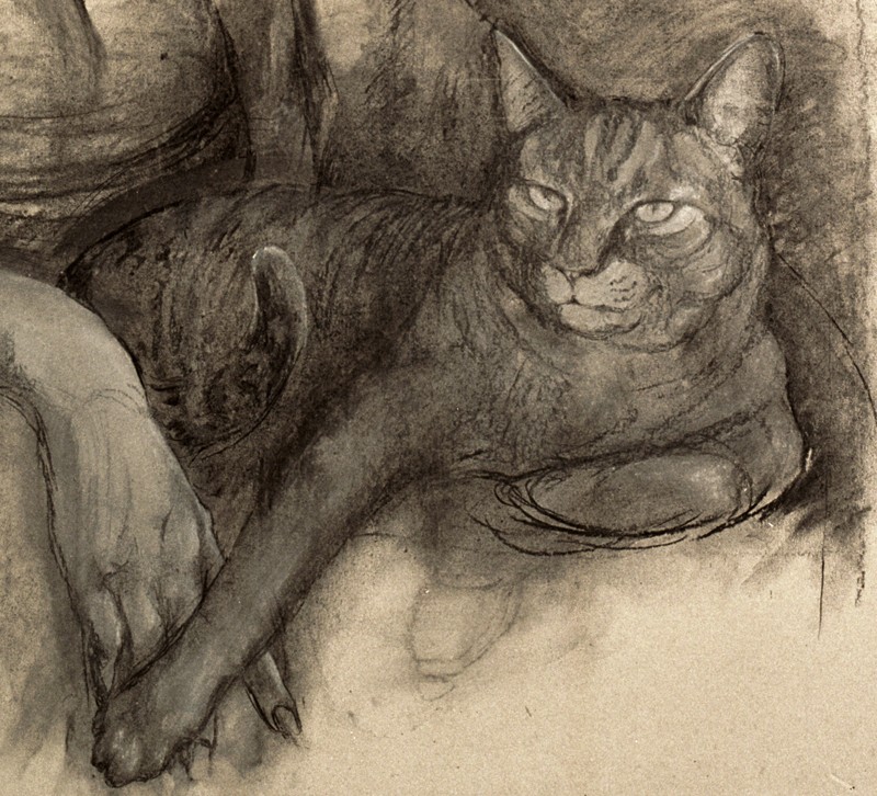 ... charcoal sketch of a great lady ...  (Click to enlarge)