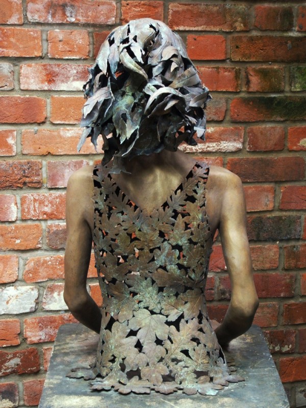 Back view of the Sprite showing her leafy hair and dress