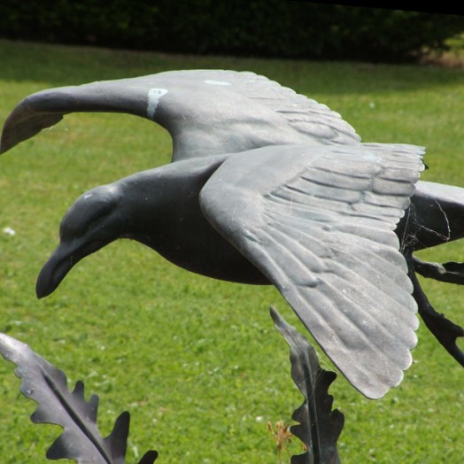 ... a water feature with fern fronds from the Downs �      (Click to enlarge)