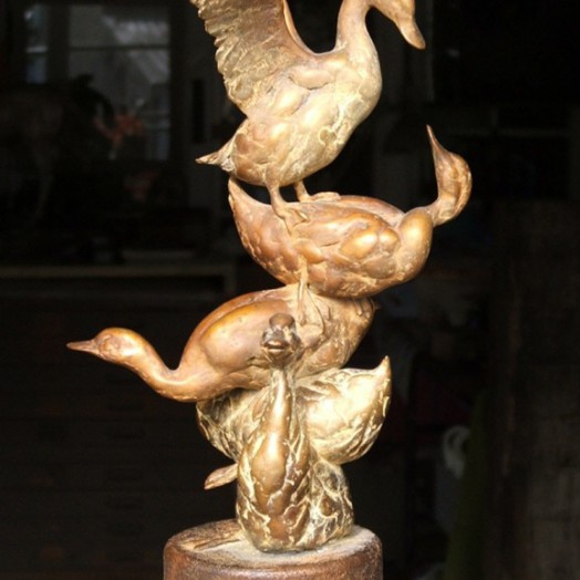 ... maquette for an over lifesize sculpture ...                   (Click to enlarge)