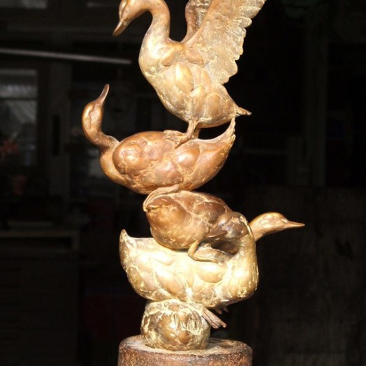 ... maquette for an over lifesize sculpture ...                   (Click to enlarge)