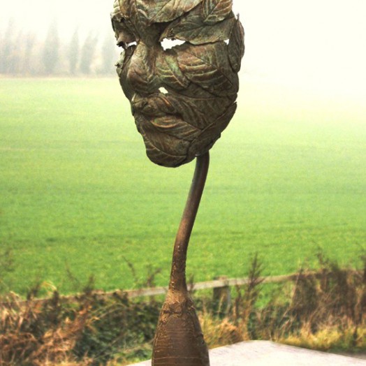 Made from Elder leaves formed over a little Elf face...     (Click to enlarge)
