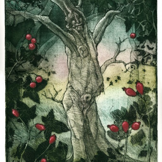 ...  a lark in the naked wet woods  �  (Click to enlarge)