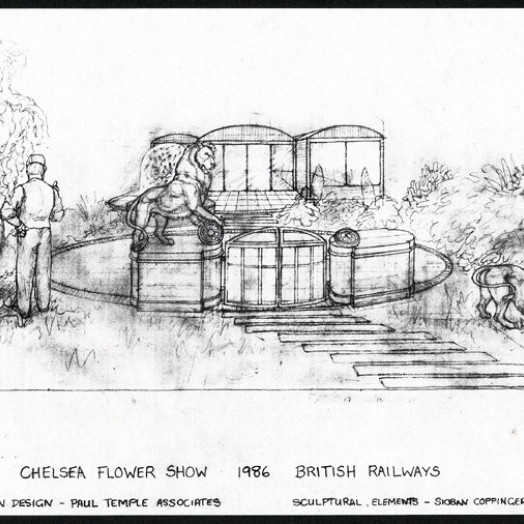 ... initial sketch of the piece ... (Click to enlarge)